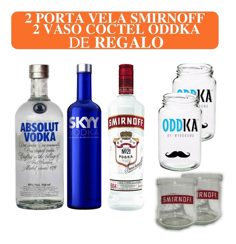 Vodka Combo Surtido X 3 Botellas + Regalo. Quirino