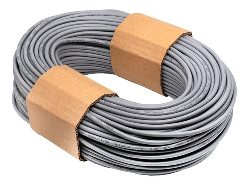 1 Metro Cable Flexible Trvv 2 Vías Calibre 22 Awg 0.3mm2 Cubierta Gris