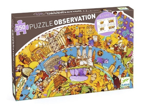 Puzzle Observación La Historia 350 Pzs +libro Djeco -upalalá