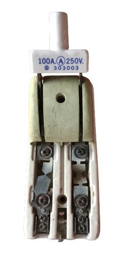 Cuchilla Para Electricidad Monofásica 100a 250v Cerámica