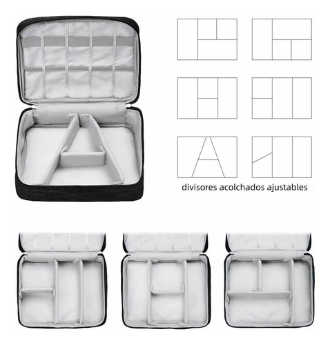 Baidai Organizador Cables Usb Cel Viajes Funda Maleta