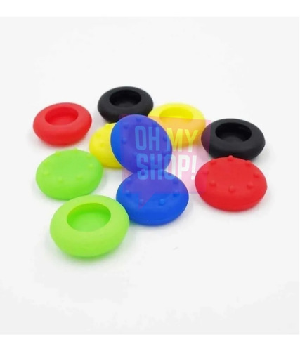 Imagen 4 de 10 de Grip Gomita Cubre Joystick Ps4 Silicona Blister X 4 Ohmyshop