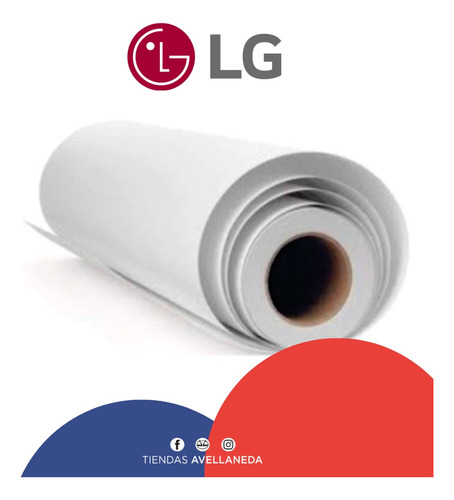 Rollo Vinilo LG 2700 Blanco Brillante X 1,05 Para Impresion 