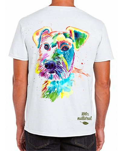 Polera Diseño Perro Multicolor