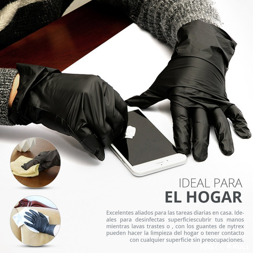 Imagen 6 de 10 de Guantes De Nytrex Polimero Libre De Latex Vinil Nitrilo