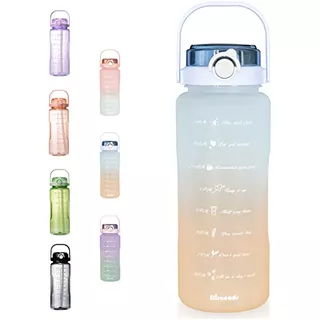 64oz Water Bottle - Water Bottles With Filter- Half Gal...