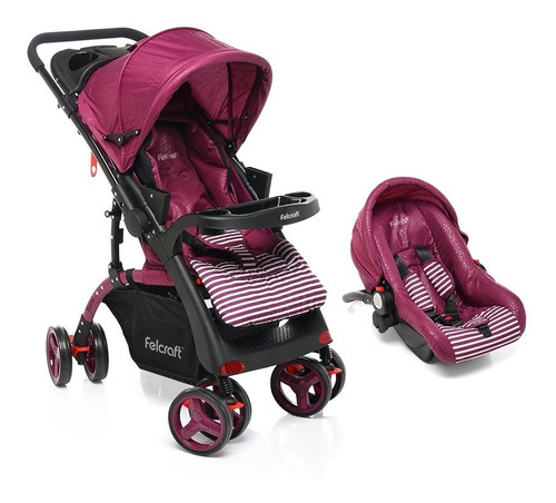 Cochecito Bebé Huevito Travel System Manija Rebatible Sini