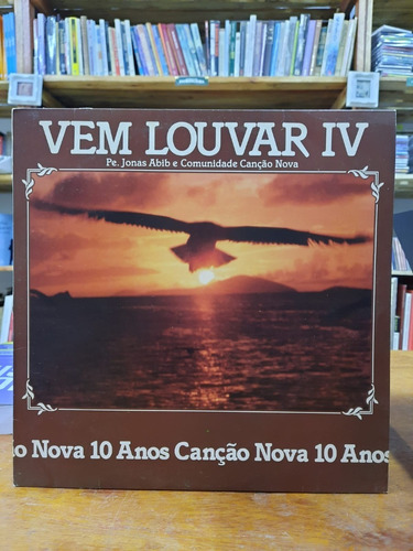 Lp Disco Vinil Pe Jonas Abib - Vem Louvar Iv 10 Anos Canção 