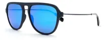 Comprar Anteojo Lente Sol Vulk Eldon Mblu-206\u002Fr.bl-optica Del Bosque Lente Azul Espejada Varilla Azul Marino Armazón Azul Marino Oscuro Diseño Redondo
