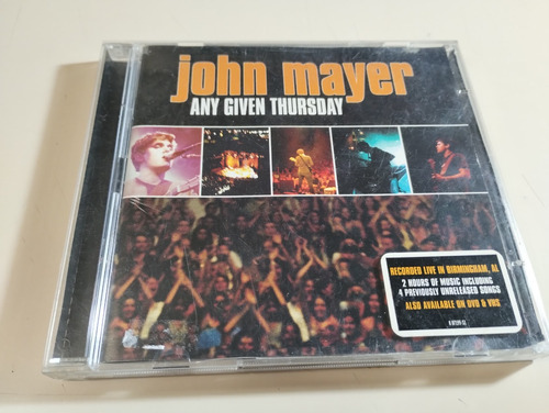 John Mayer - Any Given Thursday - Cd Doble , Made In Usa 