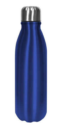 12 Botellas De Aluminio Azul Chloe 550 Ml 