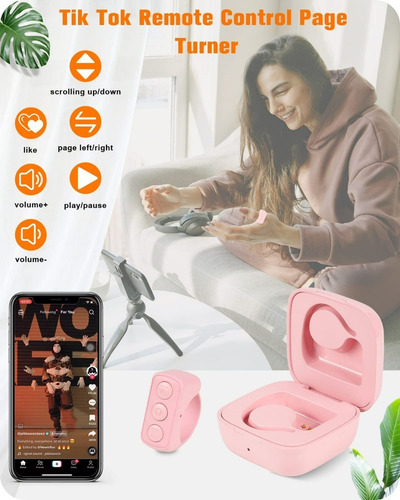 Tik Tok Control Remoto Bluetooth Cámara iPhone Anillo
