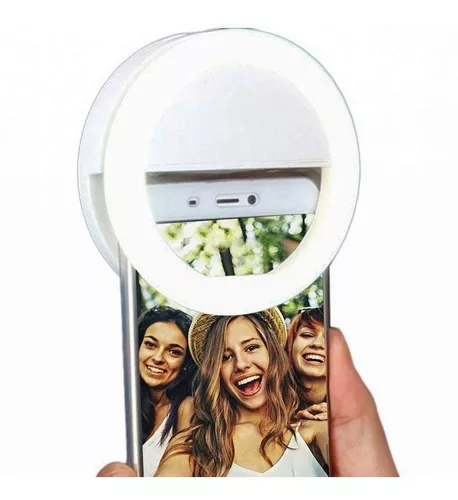 Aro de Luz LED Selfie Para Celular Tablet Recargable