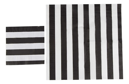 Black And White Party Bundle, Includes Plates, Napkins, Cups