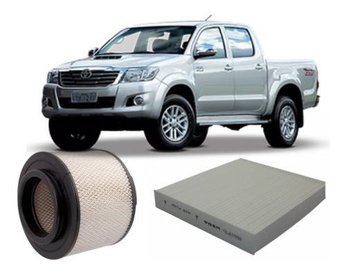 Filtro Ar Motor + Filtro De Ar Condicionado Hilux 3.0 2015