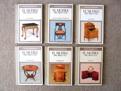 Libro X6 Uds El Mueble En El Siglo 18 19 Y 20 Diseño Arte