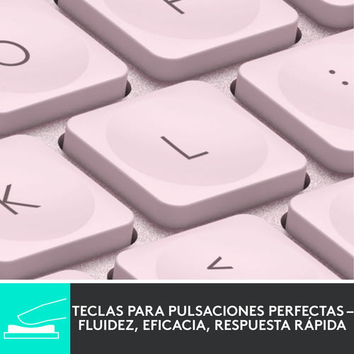 Teclado Inalámbrico Minimalista Logitech Mx Keys Mini Rosado