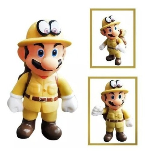 Figura Mario Bros Colección Mario Explorador Juguete  