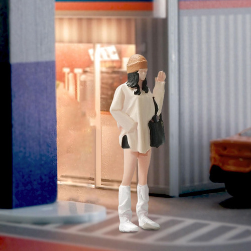 Figura De Niña A Escala 1/64, Modelo Dioramas, Proyectos De