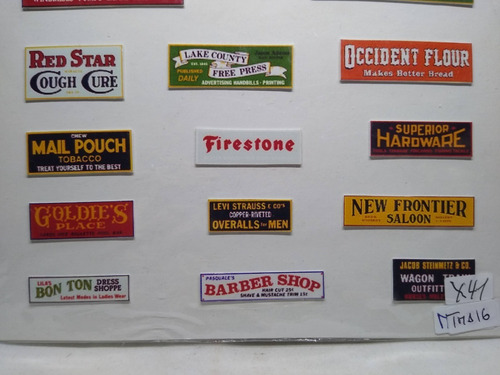 Imagen 2 de 9 de Nico Carteles Con Nombres Empresas Americanas H0 (tma 16)