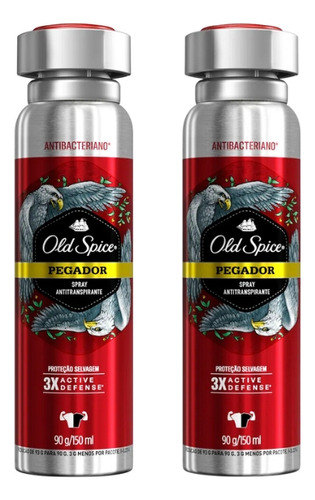 Desodorante Aero Old Spice 150ml Pegador-kit C/2un