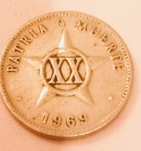 20 Centavos De 1969 De Cuba