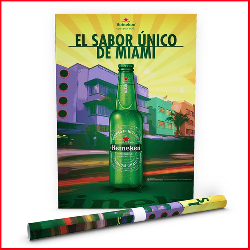 Poster Publicitario Cerveza Heineken Open World 03 - 40x60cm