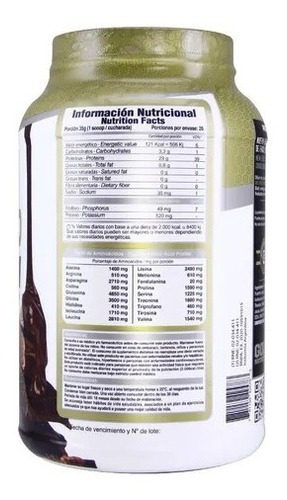Imagen 2 de 4 de Iso Gold Protein 2lb Isolatada Hidrolizada Gold Nutrition