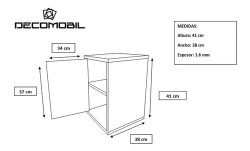 Modulo Kessa Muebles de planchar Cyber (chocolate)