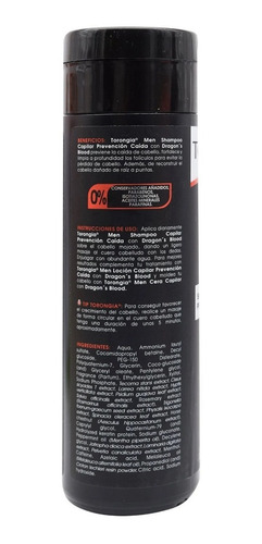 Shampoo Capilar Prevención Caída Para Hombre 370ml Torongia