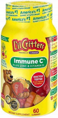 Suplemento en gomitas Lil Critters  Inmune C