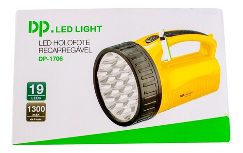 Kit 20 Lanterna Holofot Dp1706 Super 19 Leds Bivolt Recarre