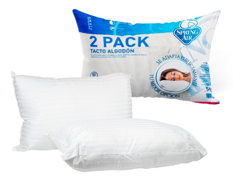 Imagen 1 de 4 de Almohada Spring Air 2 Pack Hipoalergénica Antiácaros