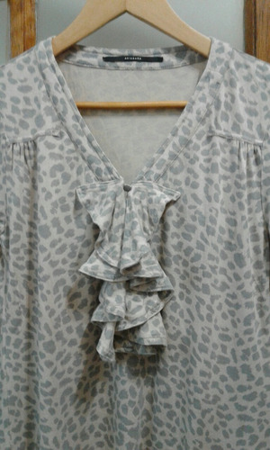 Remera Modal Akiabara T L Animal Print Impecable