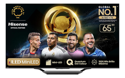 Hisense Tv Google 65 Pulgadas U7 Mini-led 4k Uhd Qled 65u7n