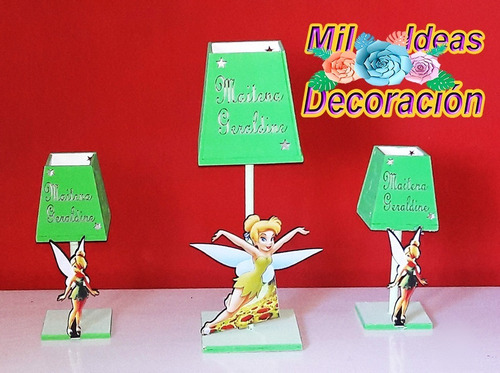 Souvenirs Fibrofacil Velador Decorado 15 U Medida 20 Cm