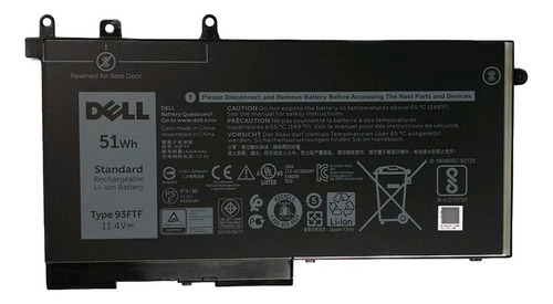 Bateria Original Dell 93ftf Latitude 5280 5580 5290 5490