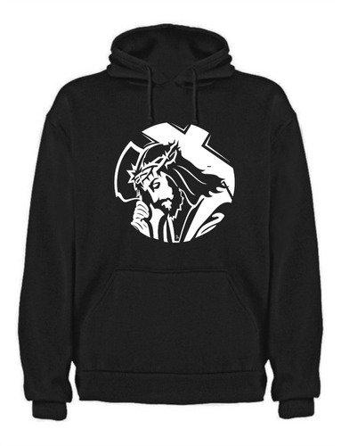 Sudadera Unisex Cristiana Con Frase  Jesus