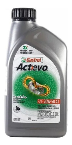 Aceite 20w-50 4 Tiempos Semi-sintetico Marca Castrol