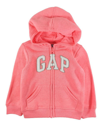 Buso Con Capota Logo Gap Infantil Buso Hoodies Rosado Claro