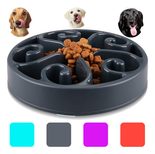 Slow Pet Bowl Slow Feeder For Dog Cats, Bloat Stop Puzz...