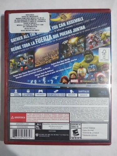Imagen 3 de 9 de Lego Marvel Avengers Ps4 Juego Fisico Original Nuevo Sellado