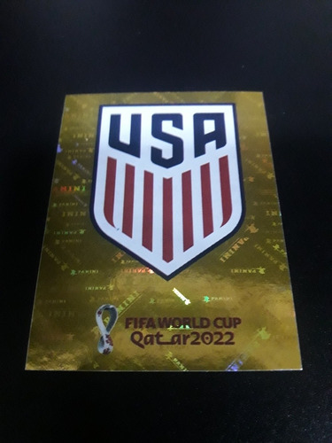 Mundial Qatar 2022. Figurita N° Usa 1 Escudo De Eeuu. L70!!!