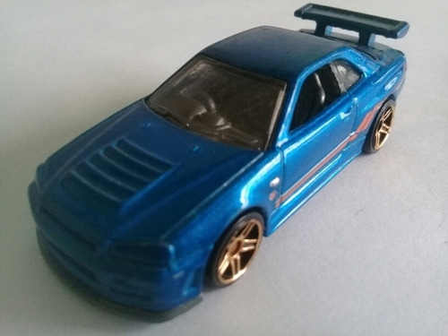 Hot Wheels Hw Showroom Nissan Skyline Gt-r (r34) Blue
