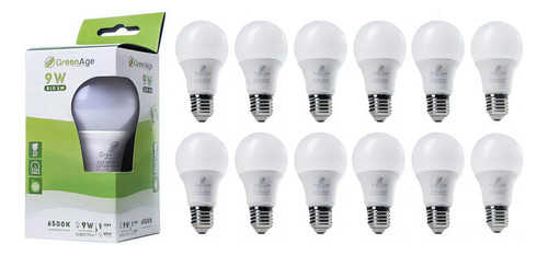 Lâmpada Led Bulbo E27 Branco Frio 9w Certificada Kit 12 Cor Da Luz Branco-frio Voltagem 110v/220v (bivolt