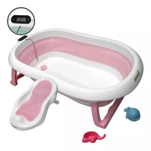 Bañera Bebe Plegable Antideslizante P/bañar Punti Flexi Wash