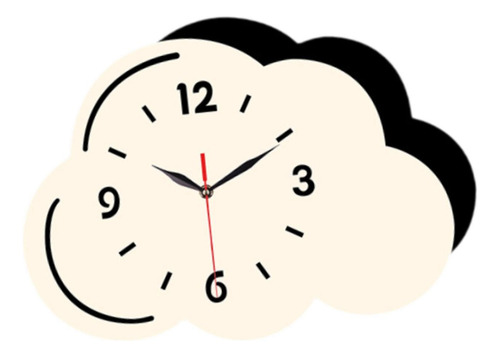 Reloj De Pared Con Diseño De Nubes, Reloj Decorativo