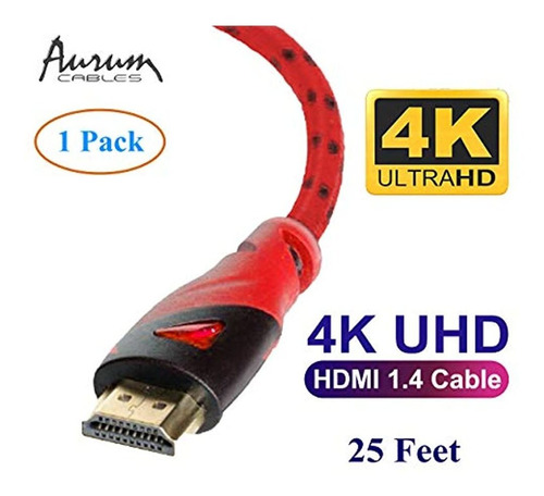 Serie Aurum Ultra: Cable Hdmi De Alta Velocidad De 25 Pies C