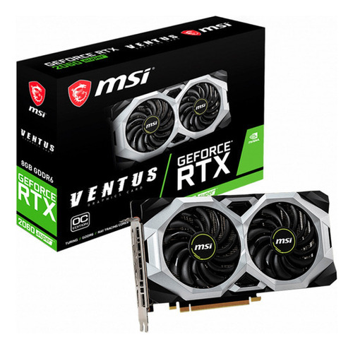 Placa De Video Msi Geforce Rtx 2060 8gb Super Ventus Oc Mexx