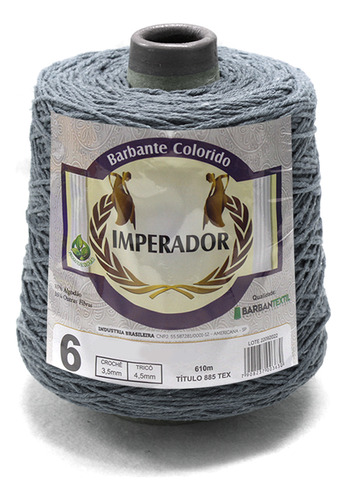 Barbante Colorido Barbantextil Imperador 4/6 610m Cor Grafite